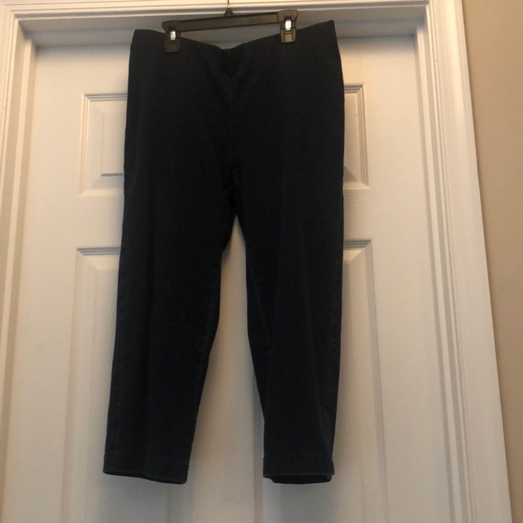 Full Leg Indigo Jean Crop Pants